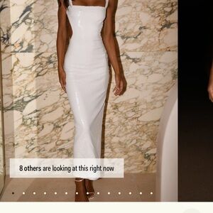 ADORA White Bodycon Cocktail Dress